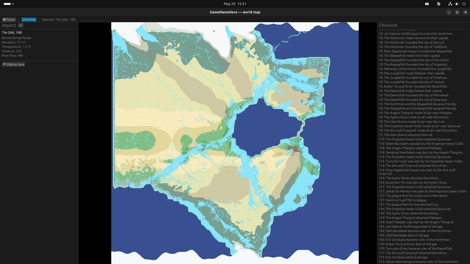 Wonky tectonic landmasses